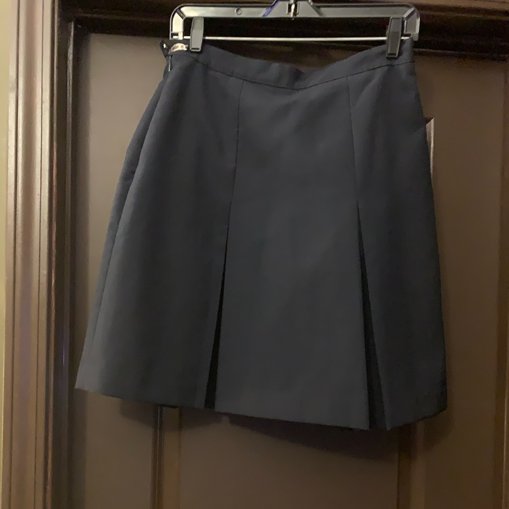 VINTAGE NAVY PLEATED SKORT PREOWNED SIZE XL